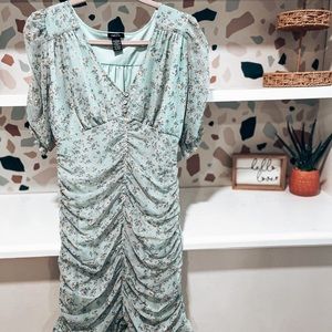 Ruched Body Con Dress